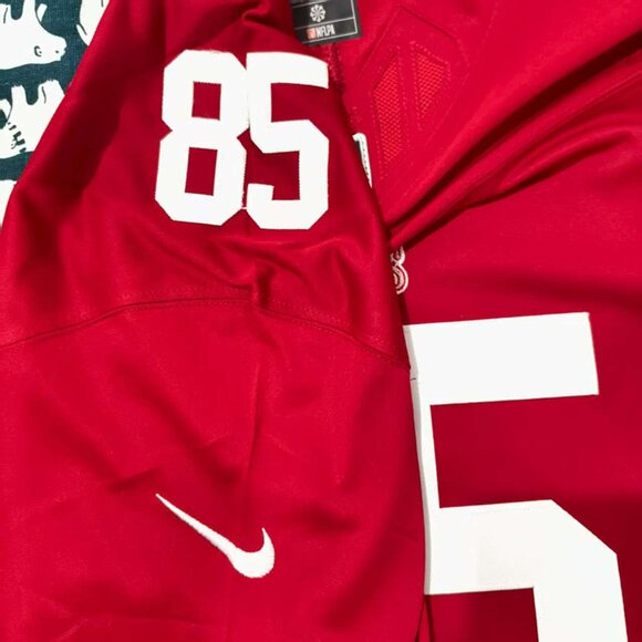 George Kittle Scarlet San Francisco 49ers #85 Nike Jersey - Picture 4 of 8